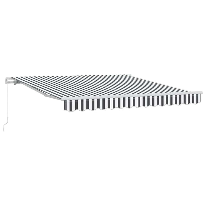 Copertină retractabilă manual, antracit/alb, 300x250 cm - WALTI WALTI