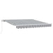 Copertină retractabilă manual, antracit/alb, 300x250 cm - WALTI WALTI