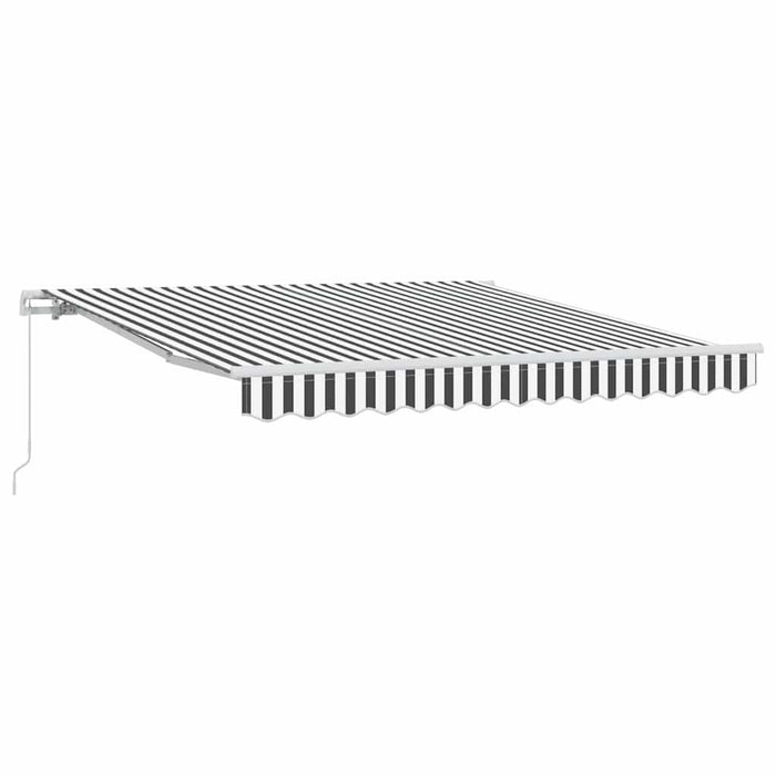 Copertină retractabilă manual, antracit/alb, 300x250 cm - WALTI WALTI
