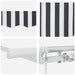 Copertină retractabilă manual, antracit/alb, 300x250 cm - WALTI WALTI