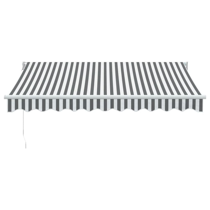 Copertină retractabilă antracit/alb, 3x2,5 m, textil/aluminiu - WALTI WALTI