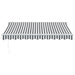 Copertină retractabilă antracit/alb, 3x2,5 m, textil/aluminiu - WALTI WALTI