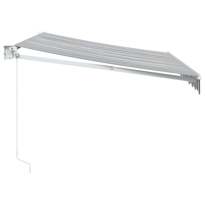 Copertină retractabilă antracit/alb, 3x2,5 m, textil/aluminiu - WALTI WALTI