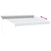 Copertină retractabilă antracit/alb, 3x2,5 m, textil/aluminiu - WALTI WALTI