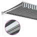 Copertină retractabilă antracit/alb, 3x2,5 m, textil/aluminiu - WALTI WALTI