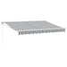 Copertină retractabilă antracit/alb, 3,5x2,5 m, textil/aluminiu - WALTI WALTI