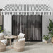 Copertină retractabilă antracit/alb, 3,5x2,5 m, textil/aluminiu - WALTI WALTI
