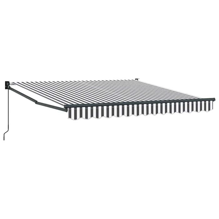 Copertină retractabilă antracit/alb, 3x2,5 m, textil/aluminiu - WALTI WALTI
