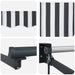 Copertină retractabilă antracit/alb, 3x2,5 m, textil/aluminiu - WALTI WALTI