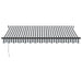 Copertină retractabilă antracit/alb, 3,5x2,5 m, textil/aluminiu - WALTI WALTI
