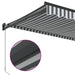 Copertină retractabilă antracit/alb, 3,5x2,5 m, textil/aluminiu - WALTI WALTI