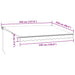 Copertină retractabilă antracit/alb, 3,5x2,5 m, textil/aluminiu - WALTI WALTI