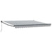 Copertină retractabilă antracit/alb, 4x3 m, textil/aluminiu - WALTI WALTI
