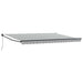 Copertină retractabilă antracit/alb, 4,5x3 m, textil/aluminiu - WALTI WALTI