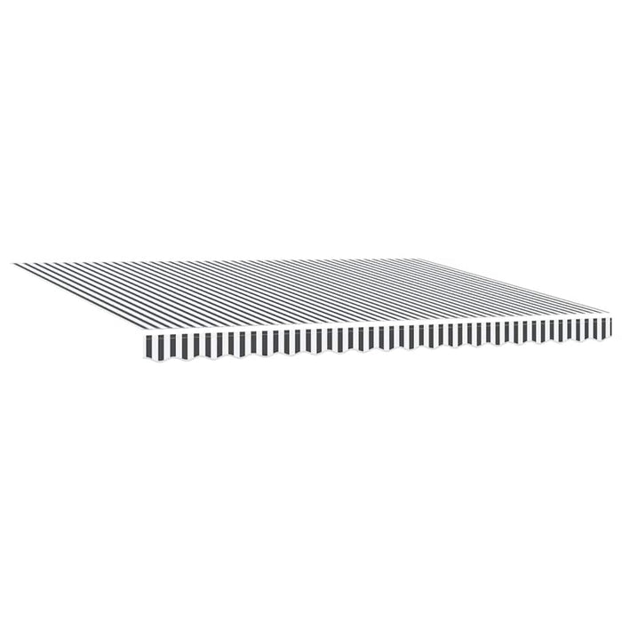 Copertină retractabilă antracit/alb, 4,5x3 m, textil/aluminiu - WALTI WALTI