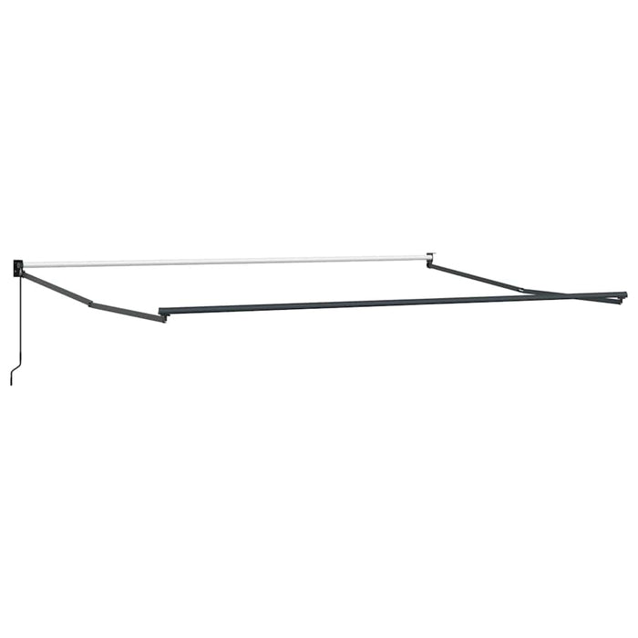 Copertină retractabilă antracit/alb, 4,5x3 m, textil/aluminiu - WALTI WALTI