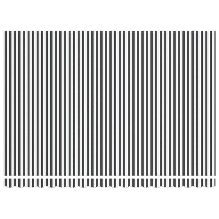 Copertină retractabilă antracit/alb, 4,5x3 m, textil/aluminiu - WALTI WALTI