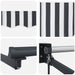 Copertină retractabilă antracit/alb, 4,5x3 m, textil/aluminiu - WALTI WALTI