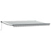 Copertină retractabilă antracit/alb, 5x3 m, textil/aluminiu - WALTI WALTI