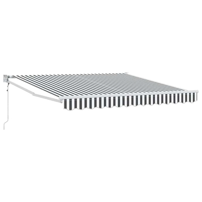 Copertină retractabilă antracit/alb, 3x2,5 m, textil/aluminiu - WALTI WALTI