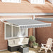 Copertină retractabilă antracit/alb, 3x2,5 m, textil/aluminiu - WALTI WALTI