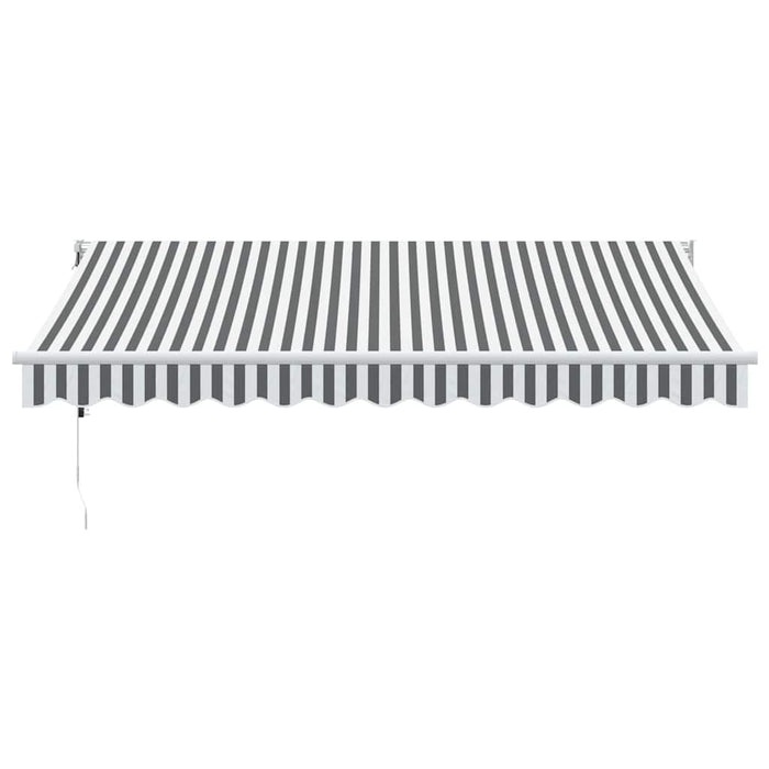 Copertină retractabilă antracit/alb, 3,5x2,5 m, textil/aluminiu - WALTI WALTI