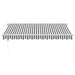 Copertină retractabilă antracit/alb, 3,5x2,5 m, textil/aluminiu - WALTI WALTI