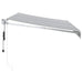 Copertină retractabilă antracit/alb, 3,5x2,5 m, textil/aluminiu - WALTI WALTI