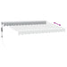 Copertină retractabilă antracit/alb, 3,5x2,5 m, textil/aluminiu - WALTI WALTI