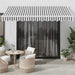 Copertină retractabilă antracit/alb, 3,5x2,5 m, textil/aluminiu - WALTI WALTI