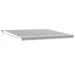 Copertină retractabilă antracit/alb, 4x3 m, textil/aluminiu - WALTI WALTI