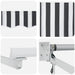 Copertină retractabilă antracit/alb, 4x3 m, textil/aluminiu - WALTI WALTI