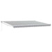 Copertină retractabilă antracit/alb, 4,5x3 m, textil/aluminiu - WALTI WALTI