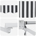 Copertină retractabilă antracit/alb, 4,5x3 m, textil/aluminiu - WALTI WALTI