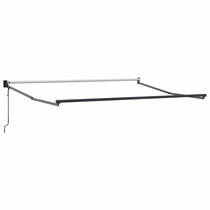 Copertină retractabilă antracit/alb, 3x2,5 m, textil/aluminiu - WALTI WALTI