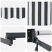 Copertină retractabilă antracit/alb, 3x2,5 m, textil/aluminiu - WALTI WALTI