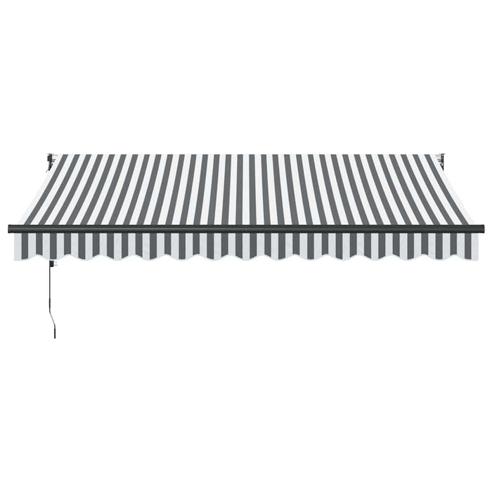 Copertină retractabilă antracit/alb, 3,5x2,5 m, textil/aluminiu - WALTI WALTI