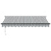 Copertină retractabilă antracit/alb, 3,5x2,5 m, textil/aluminiu - WALTI WALTI