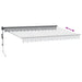 Copertină retractabilă antracit/alb, 3,5x2,5 m, textil/aluminiu - WALTI WALTI