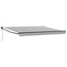 Copertină retractabilă antracit/alb, 4x3 m, textil/aluminiu - WALTI WALTI