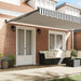 Copertină retractabilă antracit/alb, 5x3 m, textil/aluminiu - WALTI WALTI