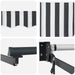 Copertină retractabilă antracit/alb, 5x3 m, textil/aluminiu - WALTI WALTI