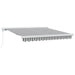 Copertină retractabilă antracit/alb, 3x2,5 m, textil/aluminiu - WALTI WALTI