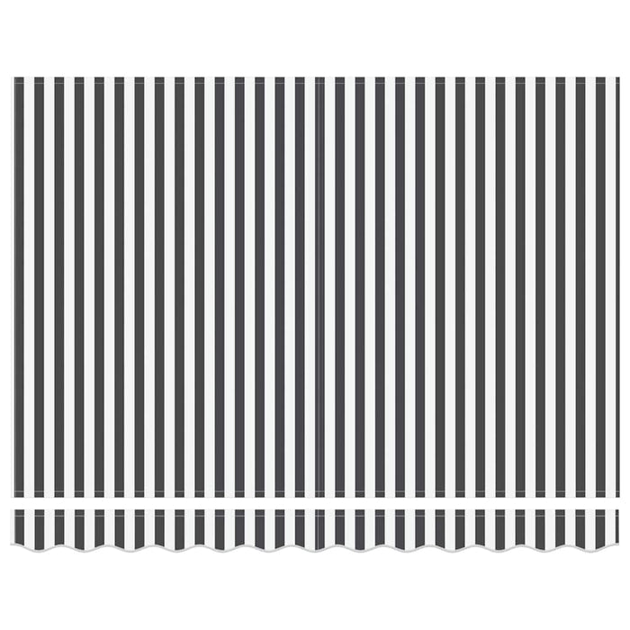 Copertină retractabilă antracit/alb, 3x2,5 m, textil/aluminiu - WALTI WALTI