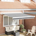 Copertină retractabilă antracit/alb, 3x2,5 m, textil/aluminiu - WALTI WALTI