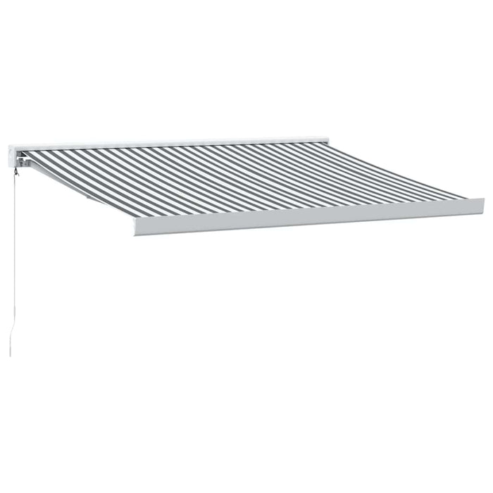 Copertină retractabilă antracit/alb, 3,5x2,5 m, textil/aluminiu - WALTI WALTI