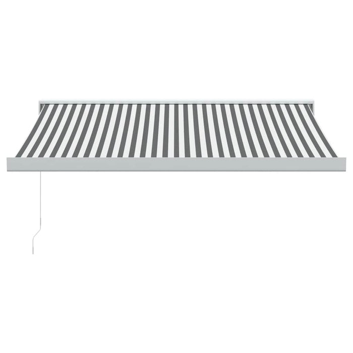 Copertină retractabilă antracit/alb, 3,5x2,5 m, textil/aluminiu - WALTI WALTI