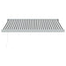 Copertină retractabilă antracit/alb, 3,5x2,5 m, textil/aluminiu - WALTI WALTI