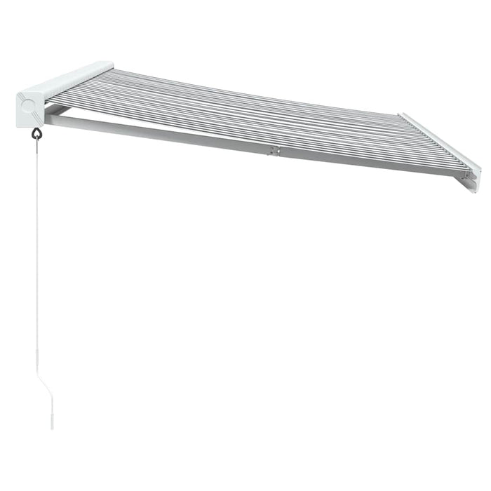Copertină retractabilă antracit/alb, 3,5x2,5 m, textil/aluminiu - WALTI WALTI