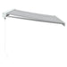 Copertină retractabilă antracit/alb, 3,5x2,5 m, textil/aluminiu - WALTI WALTI